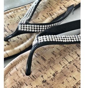 diamond studded flip flops